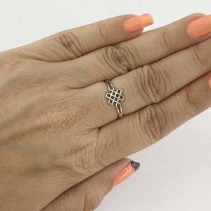 แหวน925น้ำหนักเบาสำหรับผู้หญิงทำด้วยมือแบบเรียบง่ายใหม่ล่าสุด - Product Image 5