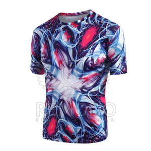 Camisetas Deportivas Personalizadas Sublimadas para Hombre, Tejido Sólido, Secado Rápido, Transpirables, Poliéster/Algodón, Casuales, para Exteriores - Product Image 2