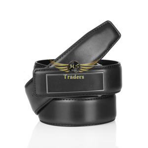 Causal Fashion Ceinture ajustable pour affaires et décontracté Boucle de ceintures en cuir noir pour hommes - Product Image 2