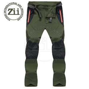 Pantalon cargo décontracté pour homme 100 % coton, grande taille, coupe droite, taille mi-haute, léger, coupe-vent, avec braguette boutonnée - Idéal pour les sports de plein air - Product Image 2