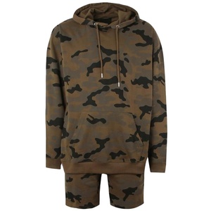 ชุดกางเกงวอร์มขาสั้นมีฮู้ดสำหรับผู้ชาย,ชุดนักวิ่งมีหลายสี - Product Image 1