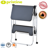 Bureau d'ordinateur mobile moderne en métal pliable avec étagère de rangement, plateau noir, mobilier de salon