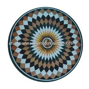 หินอ่อนฝังตารางท็อปส์ Pietra Dura ที่ไม่ซ้ำกันตารางท็อปส์ - Product Image 1