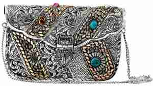 ที่กำหนดเองทำด้วยมือขัดสูงที่สวยงามที่กำหนดเองแม่ของมุกกระเป๋าถือแฟชั่นสำหรับผู้หญิงจากอินเดีย, - Product Image 2