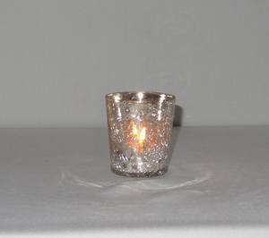 Photophore en verre au mercure Mini Tabletop Décoratif pour la Maison et le Mariage T-Light Votive Holder - Product Image 1