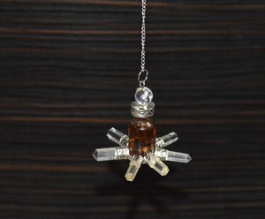 Natural Bottle <b>Crystal</b> Pencil Pendulums 50-60mm - Product Image 1