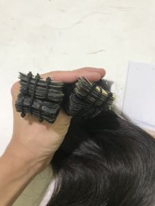 Mèches japonaises 100% naturelles, EXTENSION de cheveux vierges alignées avec bande ondulée, cuticules - Product Image 5