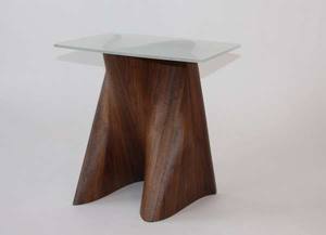 Table de meuble unique la plus vendue pour le salon et le bureau Tables de meuble décoratives en bois au design moderne avec dessus en verre - Product Image 6