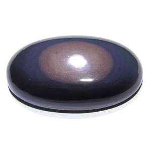 พลอยออบซิเดียนแบบเรียบทรงหลวมทรงรีขัดเงาสวยงามผลิตจากธรรมชาติ - Product Image 2