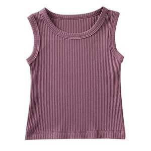 Chaleco de algodón orgánico acanalado unisex para niños, conjunto de bombachos, y Oekotex GOTS, certificado, 100% - Product Image 1