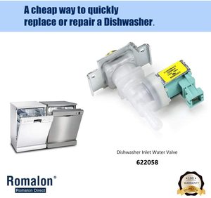 Valve d'entrée d'eau pour <span class=keywords><strong>lave</strong></span>-<span class=keywords><strong>vaisselle</strong></span> 622058, Compatible avec <span class=keywords><strong>Bosch</strong></span>, <span class=keywords><strong>lave</strong></span>-<span class=keywords><strong>vaisselle</strong></span> 9000923374 - Product Image 5