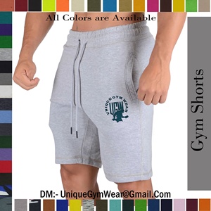 Short de gymnastique personnalisé de haute qualité pour hommes, leggings de yoga, fermeture à cordon de serrage, séchage rapide et respirant pour l'entraînement physique - Product Image 4