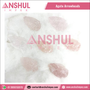 Puntas de flecha envueltas en alambre de cuarzo rosa Natural, venta al por mayor, colgantes de piedras preciosas para regalo - Product Image 5