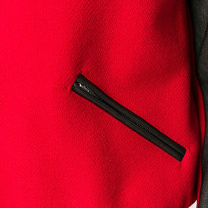 Chaqueta universitaria de fabricación paquistaní para hombre, Mangas de cuero rojo, botón de soporte transpirable, reversible informal a la moda - Product Image 4