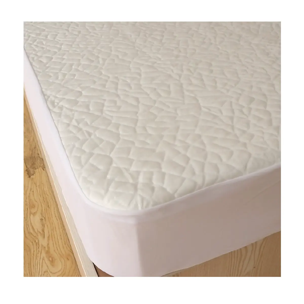 Tela funcional 100% poliéster, sensación de refrigeración, sábana blanca de cama, Protector de colchón permeable al aire, textil de Vietnam