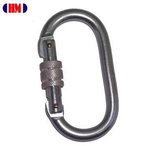Mosquetón de Acero (Galvanizado) Fabricante OEM/ODM Taiwán 25kN Certificado CE EN 362 - Product Image 1