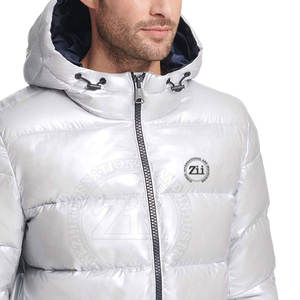 Veste matelassée imperméable à la mode pour hommes en toile coupe-vent pour la saison d'hiver Article Offre Spéciale - Product Image 6
