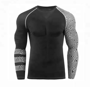 Ropa deportiva impresa por sublimación de manga larga para hombre hecha a medida y ropa de gimnasio para colores personalizables BJJ - Product Image 2