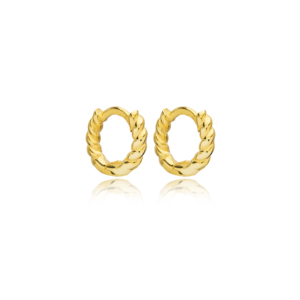 Pendientes de cartílago rizado para mujer, de 11mm, hechos a mano, turco, Plata de Ley 925, joyería para mujer - Product Image 1