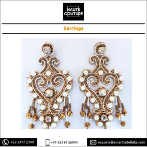 Vente exceptionnelle de bijoux pour femmes brodés à la main de conception traditionnelle Boucles d'oreilles de style ethnique faites à la main à un prix raisonnable - Product Image 4