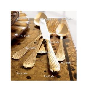 Ensemble de quatre couverts en laiton couleur or pour la cuisine et la vaisselle, ensemble de couverts à prix raisonnables - Product Image 4