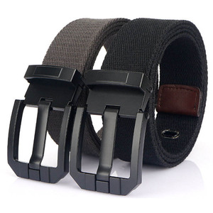 Nouvelle <span class=keywords><strong>ceinture</strong></span> en tissu extérieur de haute qualité nouvelle <span class=keywords><strong>ceinture</strong></span> en toile de golf de sport à <span class=keywords><strong>boucle</strong></span> ardillon en alliage noir pour hommes patron - Product Image 6