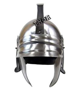 Casque de Barbuda médiéval Viking pour hommes, ailes en acier et laiton, casque de chevalier, Costume argenté poli, unisexe - Product Image 2