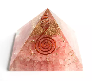 Rose Quartz Orgonite Pyramid Wholesale Natural Healing <b>Crystal</b> Rose Quartz Orgonite Energy <b>Orgone</b> Pyramid for Sale - Product Image 2