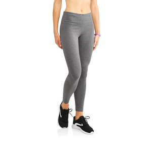 High Waist Solid Color Sporty <b>Leggings</b> Full <b>Length</b> Seamless Knitted Spandex Nylon Stretch Women's All Seasons Activewear - Product Image 3
