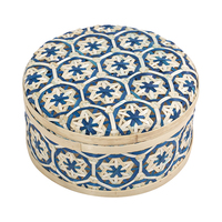 Panier de rangement nouveau Design avec couvercle, boîte en bambou tissé, panier de rangement, vente en gros