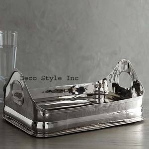 Métal Miroir Rond Plateau Décoratif - Product Image 1