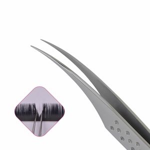 Pinzas de punto C con volumen, en esmalte opaco con diseño estampado, pinzas para pestañas, pinzas de punta en C, volumen y aislamiento - Product Image 3