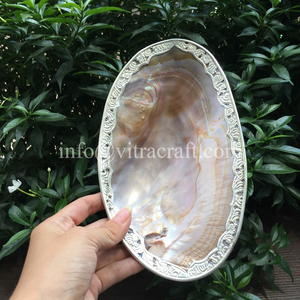 Carcasa con níquel incrustada, caja de joyería negra de lujo, hecha de perla madre - Product Image 6