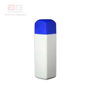 Plastic Empty Talc Container 100GM Square Talc Container for Powder Packing