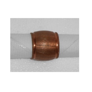 Anneaux de serviette ronds en métal plaqué laiton en gros - Product Image 6