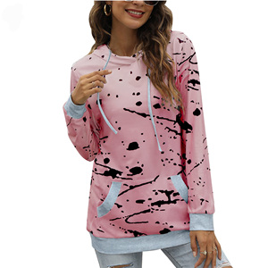 Customized Sublimation Printed <b>Women's</b> <b>Pullover</b> Hoodies Warm Polyester Fleece OEM Winter Season Cheap Premium Quality Sweatshirt - Product Image 1
