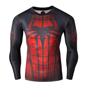 Camisetas de compresión de Superhéroes para hombre y mujer, camisas de compresión de manga larga con diseño de sublimación de secado rápido para gimnasio - Product Image 1