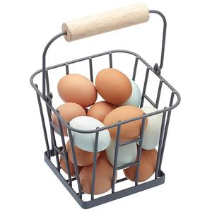 RED COLOR STYLES DESIGN METAL EGG WIRE BASKET COST EFFECTIVE EGG WIRE BASKET KITCHEN DECORATIVE IRON HANDMADE DESIGN WIRE BASKET - Product Image 2