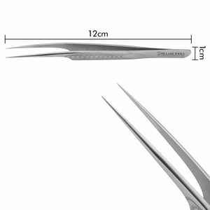 Stz — pince à épiler en acier inoxydable, outil de maquillage de cils droit, couleur Satin avec poignée antidérapante, étiquette privée, pince isolante - Product Image 5