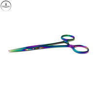 Professionele kwaliteit 12,5 cm roestvrijstalen pincetten, multicolor, recht en gebogen, voor buikpiercing, beauty, persoonlijke verzorging, Caesar.