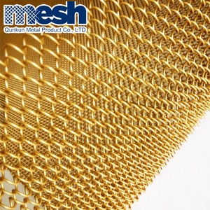 High Quality Architectural Metal Coil Drapery Curtain <strong>Mesh</strong> Panel Plain Weave Wall Design Woven Style - Product Image 2