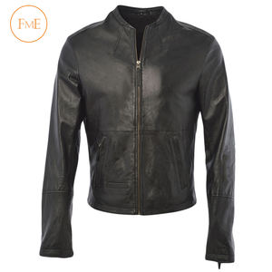 Chaqueta de Cuero PU Personalizada para Hombre, con Cuello Alto, Resistente al Viento, Modelo Nuevo, Chaqueta de Motociclista Informal de Lona, Venta al Por Mayor - Product Image 5