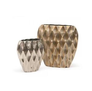 Wedding Decorative Aluminium Casting Metal Flower Vases Nickel Plated and Gold Plated Decorative Vases - Product Image 1