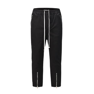 Custom Slim Fit Polyester Long Drawstring Side Stripe Blank Men Stacked <b>Joggers</b> Pants with Side Pockets - Product Image 2