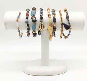 Pulsera de cuentas de Yoga, piedra de cristal Natural, Gema elástica - Product Image 4