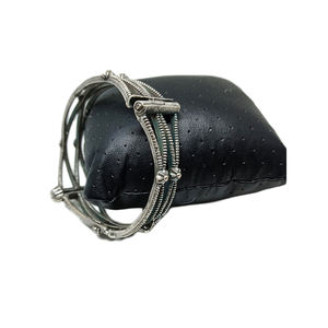 Bracelet indien tendance, fait à la main, pour fille et femme, look argenté, style occidental, nouvelle collection 2020 - Product Image 1