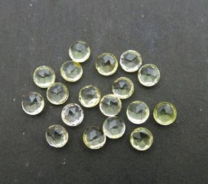 Cabujón de cuarzo limón Natural de 6mm al por mayor corte Rosa suelto fabricación de joyería especial óptica de alta calidad calor de diamante IGI - Product Image 4