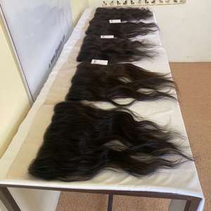 Transparent HD Lace Frontal, Oreille à Oreille Swiss Lace Frontal avec des cheveux de bébé, Film Transparent HD Swiss Lace Frontal avec des cheveux bruts - Product Image 5