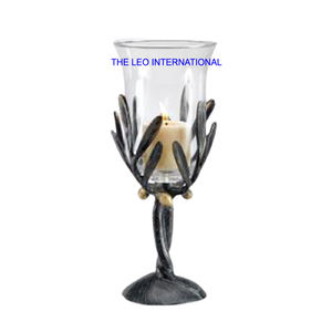 Portavelas y Metal de aluminio para el hogar Oficina Sala de estar Jardín interior Comedor Centro de mesa Decoración 6x4x10 pulgadas - Product Image 5