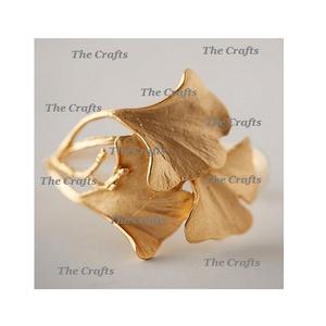 Meilleur design Rond de serviette Anneau de tissu en aluminium couleur or pour la maison Hôtel Mariage Restaurant Rond de serviette - Product Image 1